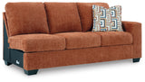 Aviemore Spice 2-Piece Sectional with Chaise, Recliner and Ottoman (Online Special Price) - Ornate Home