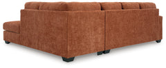 Aviemore Spice 2-Piece Sectional with RAF Chaise - Ornate Home