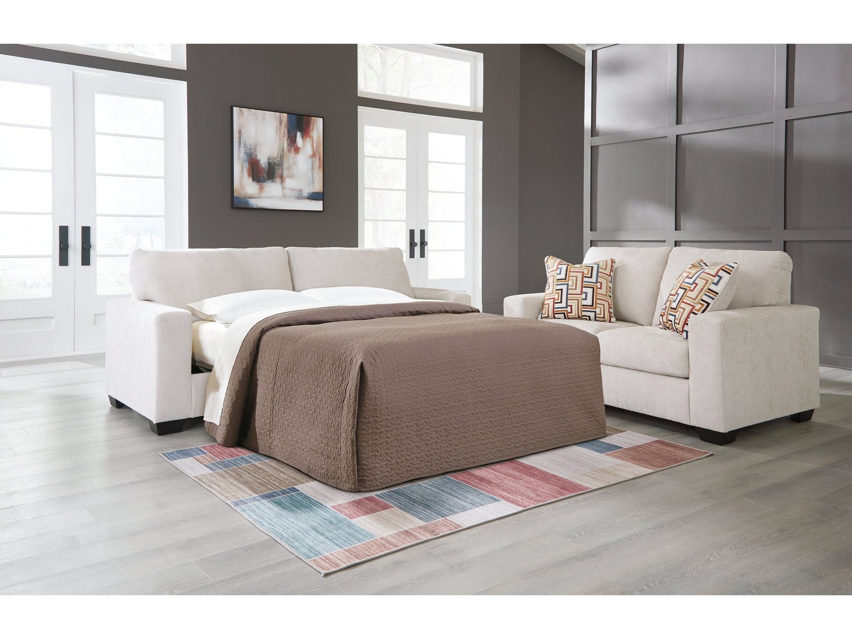 Aviemore Stone Queen Sofa Sleeper (Online Special Price) - Ornate Home