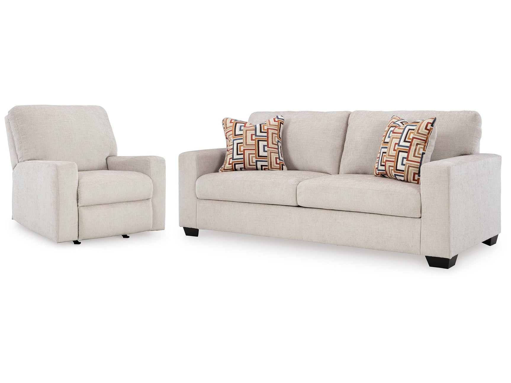Aviemore Stone Sofa and Recliner (Online Special Price) - Ornate Home