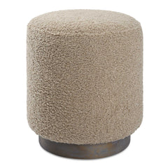 Avila Latte Round Ottoman - Ornate Home