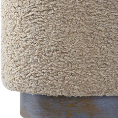 Avila Latte Round Ottoman - Ornate Home