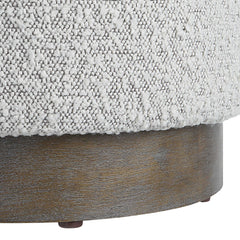 Avila Light Gray Ottoman - Ornate Home