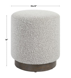 Avila Light Gray Ottoman - Ornate Home