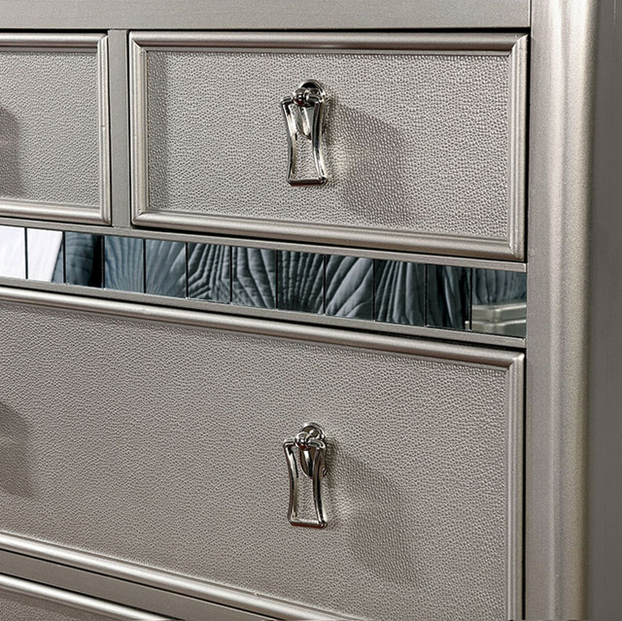Avior Silver Nightstand - Ornate Home