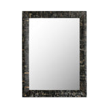 Avis Black Horn Inlay Mirror - Ornate Home