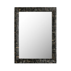 Avis Black Horn Inlay Mirror - Ornate Home