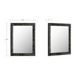 Avis Black Horn Inlay Mirror - Ornate Home