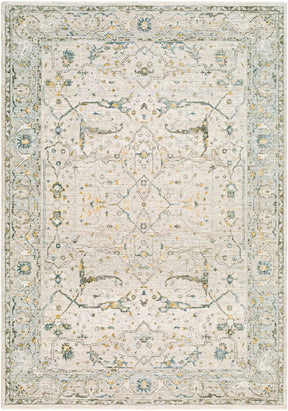Aviva Off-White Textured Rug with Fringes - Ornate Home