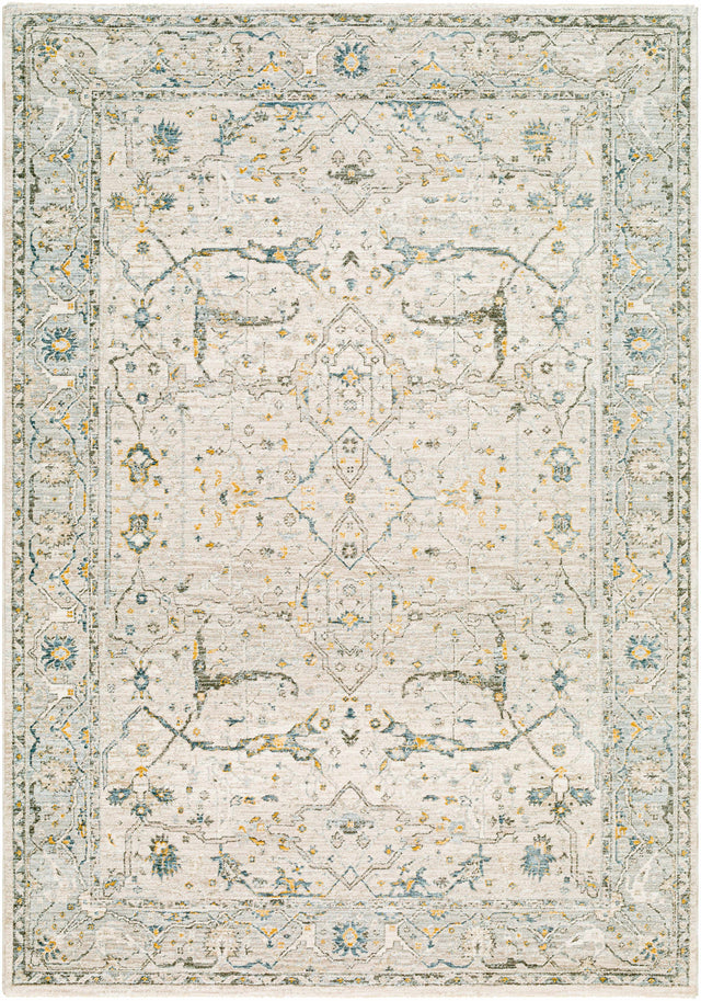 Aviva Off-White Textured Rug with Fringes - Ornate Home
