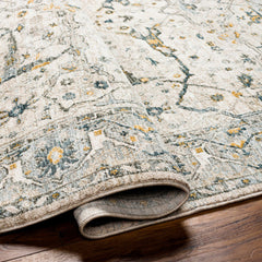 Aviva Off-White Textured Rug with Fringes - Ornate Home