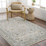 Aviva Off-White Textured Rug with Fringes - Ornate Home