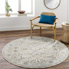 Aviva Off-White Textured Rug with Fringes - Ornate Home