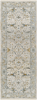 Aviva Off-White Textured Rug with Fringes - Ornate Home