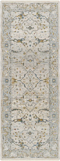 Aviva Off-White Textured Rug with Fringes - Ornate Home