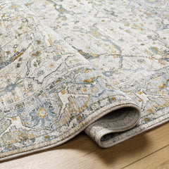 Aviva Off-White Textured Rug with Fringes - Ornate Home