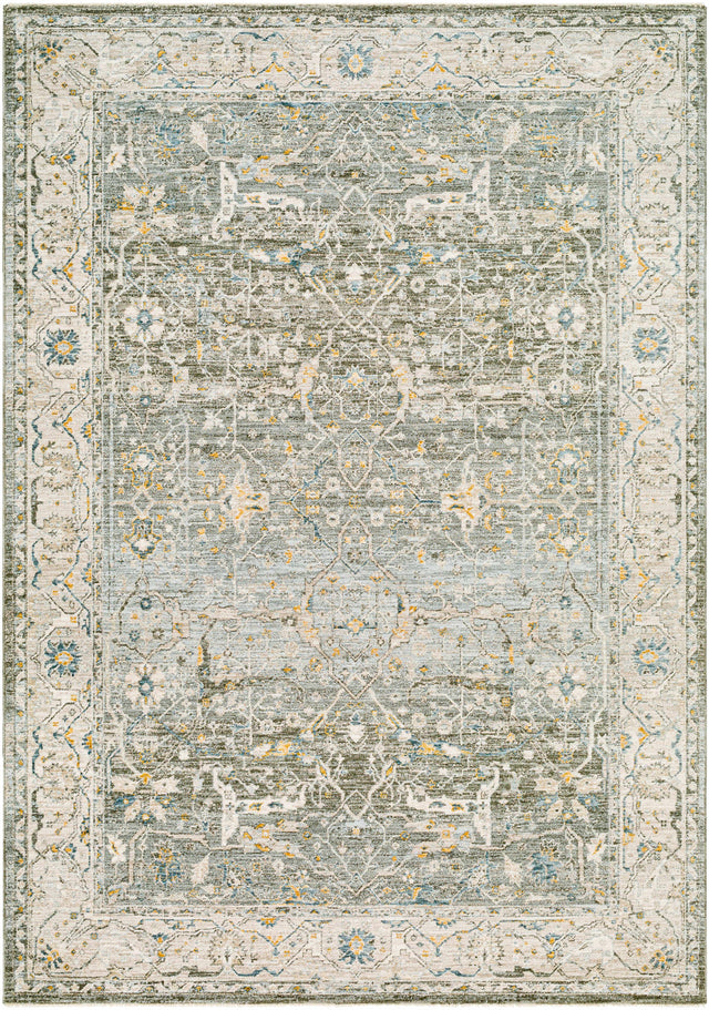 Aviva Teal Textured Rug with Fringes - Ornate Home
