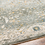Aviva Teal Textured Rug with Fringes - Ornate Home