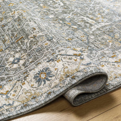 Aviva Teal Textured Rug with Fringes - Ornate Home