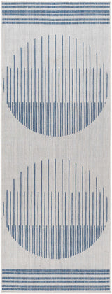 Aviya Blue & Gray Outdoor Area Rug - Clearance - Ornate Home