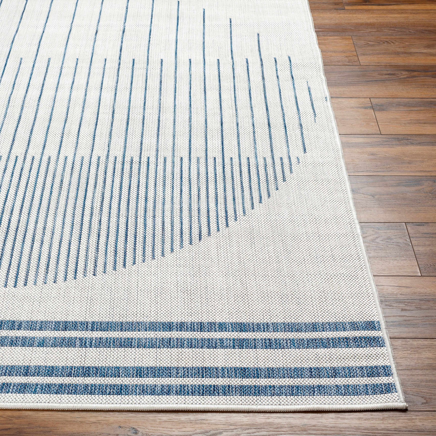 Aviya Blue & Gray Outdoor Area Rug - Clearance - Ornate Home