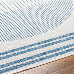 Aviya Blue & Gray Outdoor Area Rug - Clearance - Ornate Home