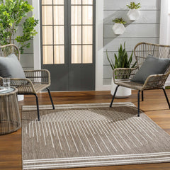 Aviya Brown Outdoor Area Rug - Clearance - Ornate Home
