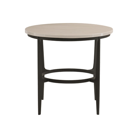 Avondale Faux Marble/Blackened Side Table - Ornate Home