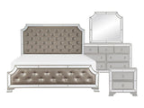 Avondale Gray / Silver 4-piece Queen Bedroom Set - Ornate Home