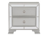 Avondale Silver Mirrored Nightstand - Ornate Home