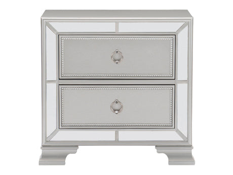Avondale Silver Mirrored Nightstand - Ornate Home