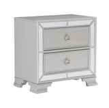 Avondale Silver Mirrored Nightstand - Ornate Home