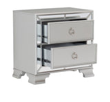 Avondale Silver Mirrored Nightstand - Ornate Home
