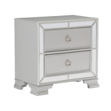Avondale Silver Mirrored Nightstand - Ornate Home