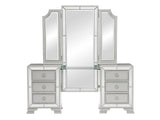 Avondale Silver Vanity Dresser with Mirror - Ornate Home