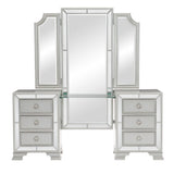 Avondale Silver Vanity Dresser with Mirror - Ornate Home