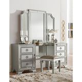 Avondale Silver Vanity Dresser with Mirror - Ornate Home