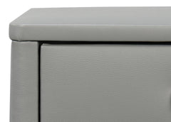Avvolto Grey Three Drawer Nightstand - Ornate Home