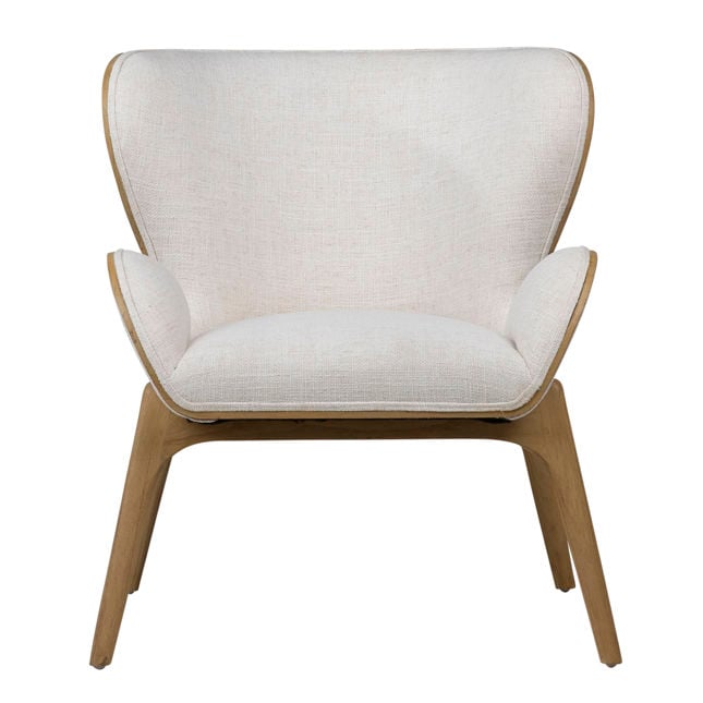 Avyanna Natural/Off White Occasional Chair - Ornate Home