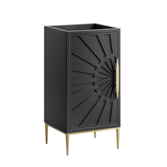 Awaken Black 18" Bathroom Vanity Cabinet - Ornate Home