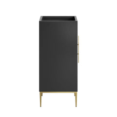 Awaken Black 18" Bathroom Vanity Cabinet - Ornate Home