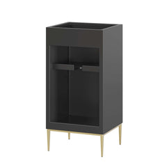 Awaken Black 18" Bathroom Vanity Cabinet - Ornate Home