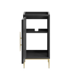 Awaken Black 18" Bathroom Vanity Cabinet - Ornate Home