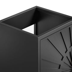 Awaken Black 18" Bathroom Vanity Cabinet - Ornate Home