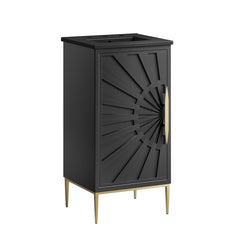 Awaken Black 18" Bathroom Vanity - Ornate Home