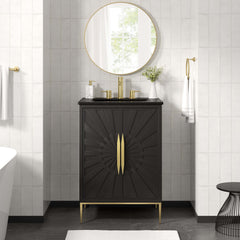 Awaken Black 24" Bathroom Vanity - Ornate Home