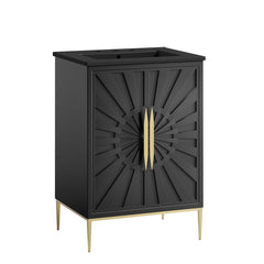 Awaken Black 24" Bathroom Vanity - Ornate Home
