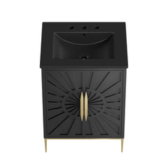 Awaken Black 24" Bathroom Vanity - Ornate Home