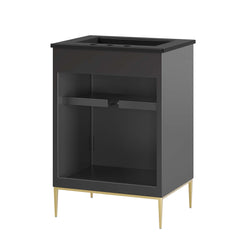 Awaken Black 24" Bathroom Vanity - Ornate Home