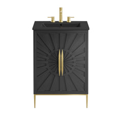 Awaken Black 24" Bathroom Vanity - Ornate Home